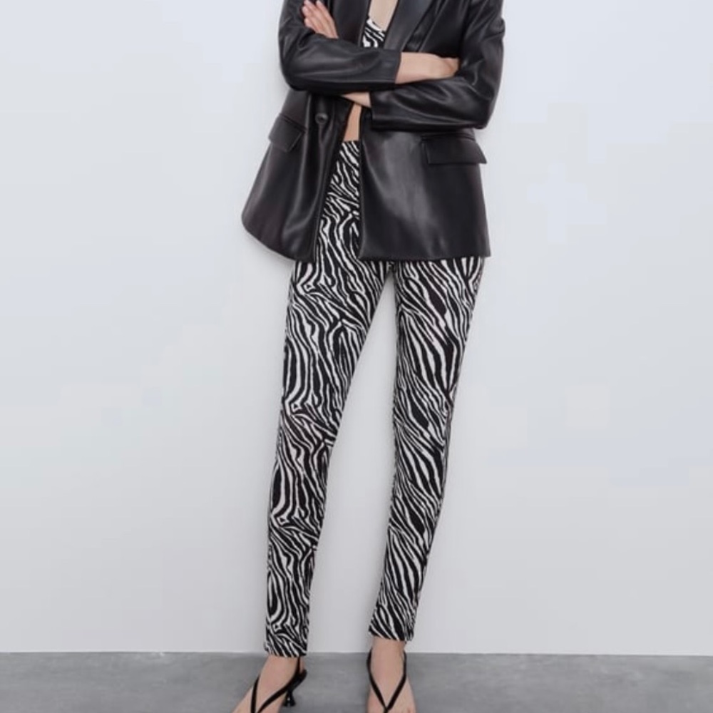 NWT Zara zebra pants